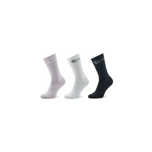 Karl Kani Set 3 parov unisex visokih nogavic Signature 3-Pack Sock 3104005 Pisana