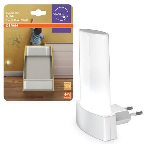 Osram LED nočna svetilka Lunetta Shine (0,28 W, Bele barve, Do x &Scaron; x V: 6 x 6 x 9 cm, Toplo bela) Cene