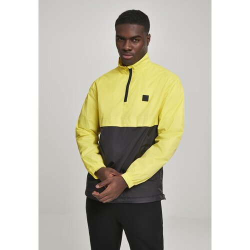 UC Men Stand Up Collar Pull Over Jacket Light Yellow/blk Slike