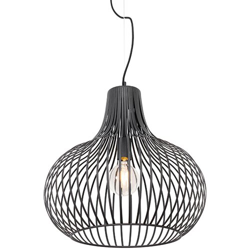 QAZQA Moderna viseča svetilka črna 48 cm - Sapphira Cene