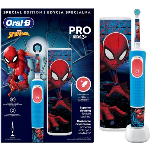 Oral-b električna četkica za zube Pro kids Spiderman s putnom torbicom Cijene