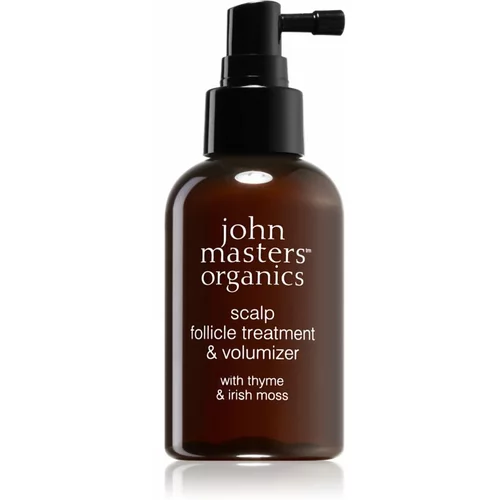 John Masters Organics Thyme & Irish Moss Scalp Follicle Treatment & Volumizer sprej za zdravi rast kose od korijena 125 ml