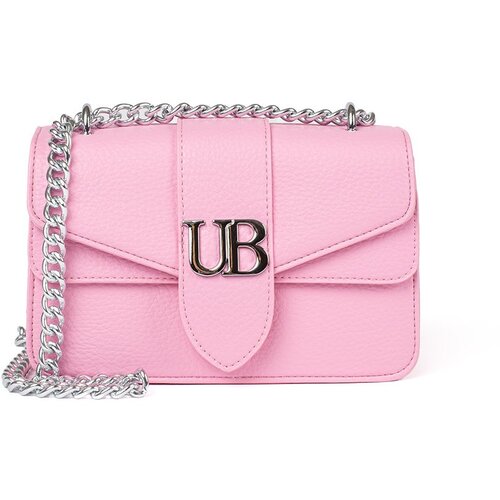 Shelvt Pink small shoulder bag with silver chain Cene