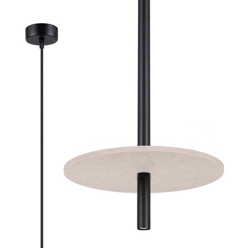 Sollux Lighting Obesna svetilka FELTRO 1 črna/bežna, (5000093943) Cene