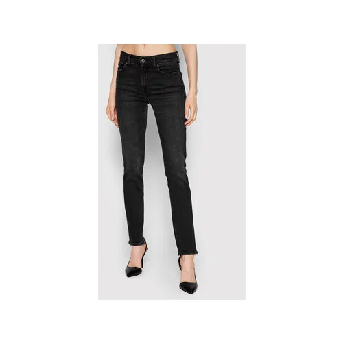 7 For All Mankind Jeans hlače Roxanne JSWXC320LB Črna Slim Fit