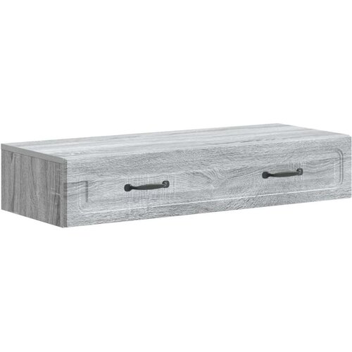 Stolna montirana na zid Siva sonoma 87 5 x 34 5 x 17 cm Slike