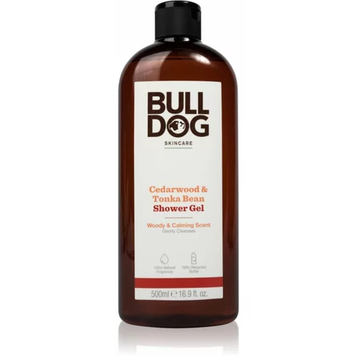 Bull Dog Cedarwood and Tonka Bean gel za prhanje za moške 500 ml