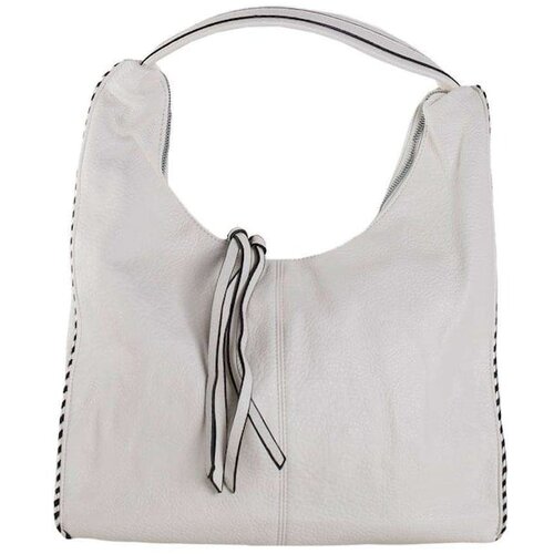 Fashion Hunters White roomy shoulder bag with a detachable strap Slike