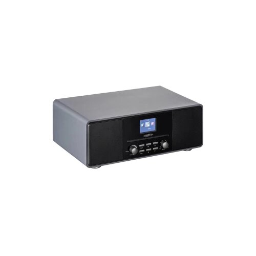 Reflexion HRA19DAB/GR desktop radio DAB+ (1012), DAB (1013), UKW (1014) #####MP3, CD, DAB+, Bluetooth&amp;reg;, AUX, UKW uklj. daljinski upravljač, uklj. kutija zvučnika, funkcija alarma siva Slike