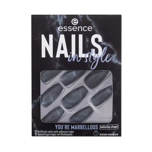 Essence Nails In Style Nijansa 17 you're marbellous Set umjetni nokti 12 kom za ženske