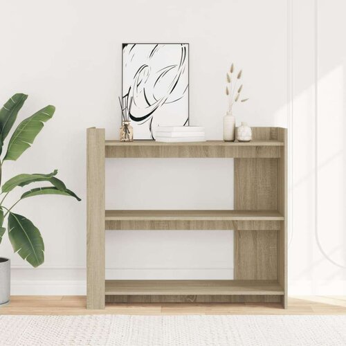  Konzolni stol boja hrasta 100x35x90 cm konstruirano drvo Slike