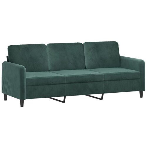 Maison Chic kavč - Sofa - Kanape trosed temno zelen 180 cm žamet, (21727209) Cene