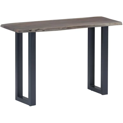  Konzolni stol od bagremovog drva i željeza sivi 115x35x76 cm