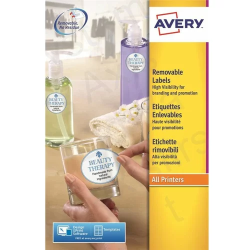 Avery Zweckform Etikete za označevanje, ovalne 63,5 x 42,3 mm - L6024REV-25