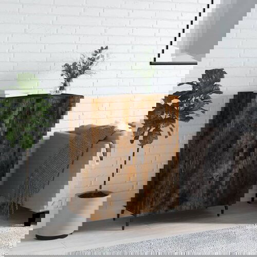 vidaXL Komoda boja dimljenog hrasta 69 5x34x90 cm konstruirano drvo Cijene