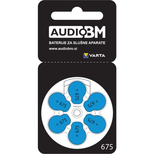  Baterije Za Slu&amp;scaron;ne Aparate Varta - Audio Bm, Tip 675, 60 Kos Slike