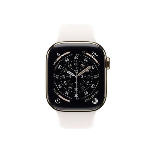 Apple watch S11 cellular 42mm gold titanium case with light blush sport band - m/l (mf8x4rk/a) Cene