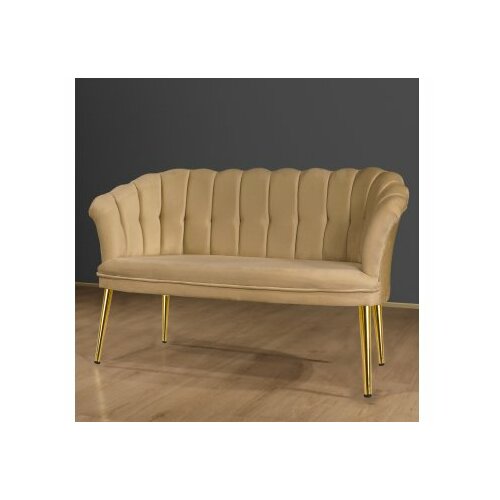 Atelier Del Sofa sofa dvosed daisy gold metal light brown Slike