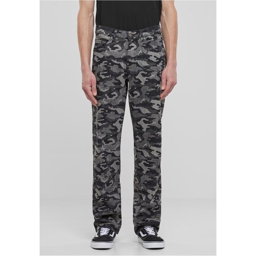 Urban Classics men's Laser Camo jeans camouflage/grey Slike