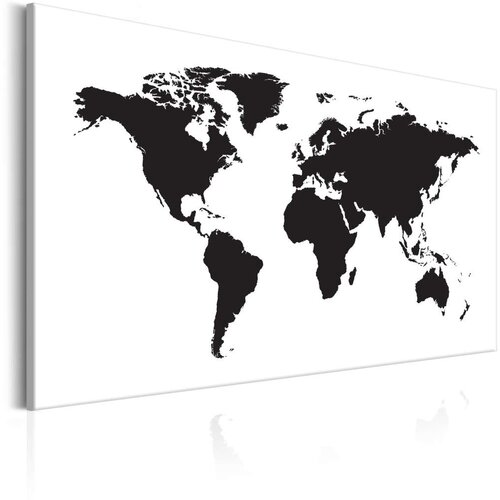 Slika - World Map: Black &amp White Elegance 120x80 Cijene