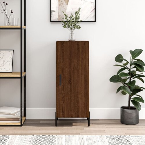 vidaXL Komoda boja smeđeg hrasta 34 5 x 34 x 90 cm konstruirano drvo Cijene