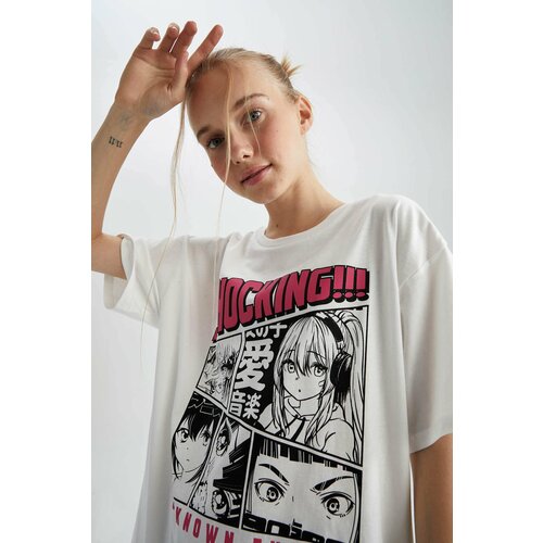 Defacto Coool Oversize Fit Printed Short Sleeve T-Shirt Slike
