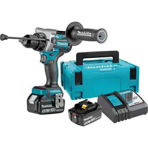 Makita Akumulatorska vibraciona bu&amp;scaron;ilica - odvrtač DHP486RTJ 18V, 2x5,0 Ah Slike