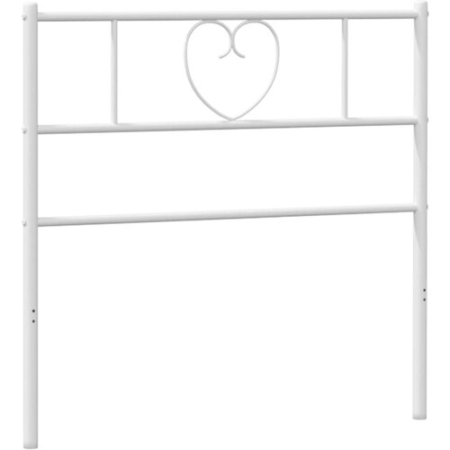 Maison Chic kovinsko posteljno vzglavje - vzglavna omarica - nočna omarica belo 75 cm, (21704761) Slike