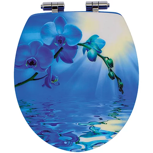 Poseidon WC deska Blue Lagoon (MDF, počasno spuščanje, modra)