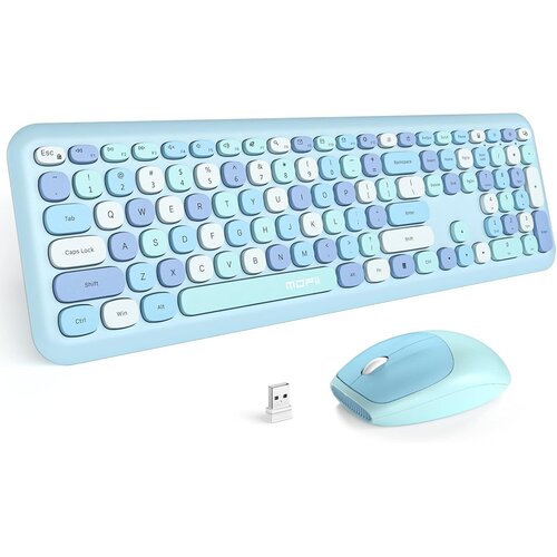 MOFII Retro set bežična tastatura i mi&scaron; 666 plava Cijene
