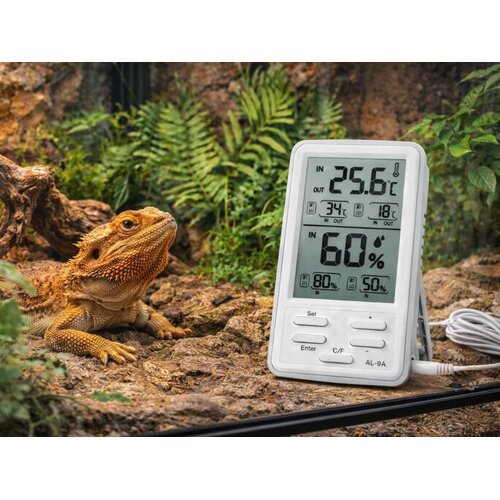  Digitalna vremenska postaja LCD termometer higrometer 12cm zunanji senzor Slike