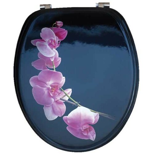 Conart wC daska, lakirani medijapan, dezen orchid, inox šarke Slike
