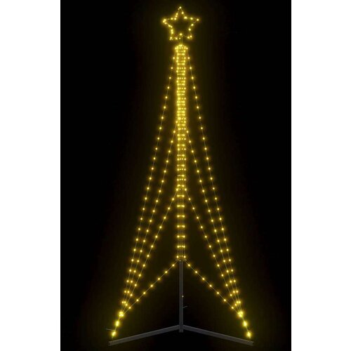 vidaXL Lučke za novoletno jelko 483 LED diod hladno tople bele 240 cm Cene