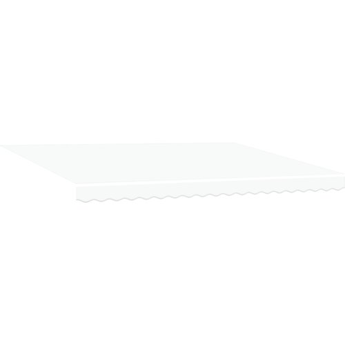 vidaXL Automatska uvlačiva tenda s LED-om Bijela 450x350 cm, Zamjenska tenda tkanina za okvir 4.5x3.5 m Bijela Cene