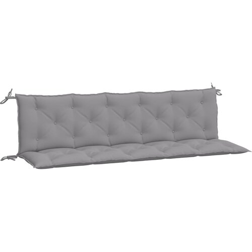  Jastuci za vrtnu klupu 2 kom sivo 180x50x7cm tkanine Oxford Slike