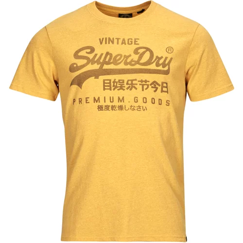 Superdry Majice s kratkimi rokavi CLASSIC VL HERITAGE T SHIRT Oranžna