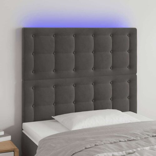 Uzglavlje tamnosivo 90x5x118/128 cm baršunasto Cijene