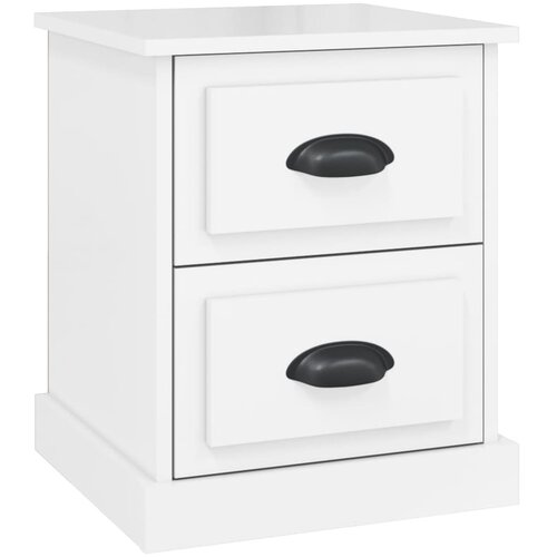 Maison Chic Nočna omarica - Nočna miza visok sijaj bela 39x39x47,5 cm inženirski les, (21688500) Slike