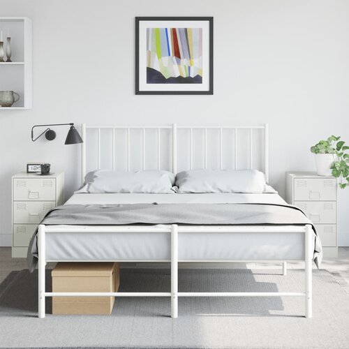 vidaXL Nočna omarica 2 kosa bela 34,5x39x62 cm jeklo Cene