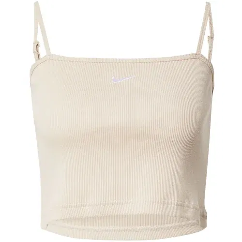 Nike Sportswear Top bež / bijela