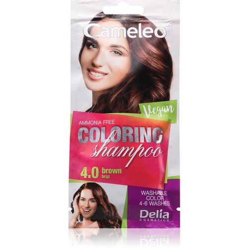Delia Cosmetics Cameleo Coloring Shampoo šampon za toniranje za kosu nijansa 4.0 Brown 40 ml Cijene