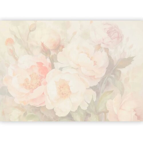  Foto tapeta - Peonies in the mist 100x70 Cene