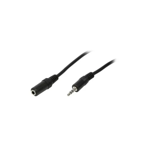 Logilink CA1055 utičnica audio priključni kabel 5.00 m crna (mat)