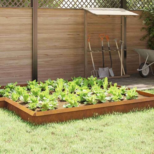 vidaXL Ograja za polže 16 pcs Rjav 100 x 3,5 x 25 cm Cene