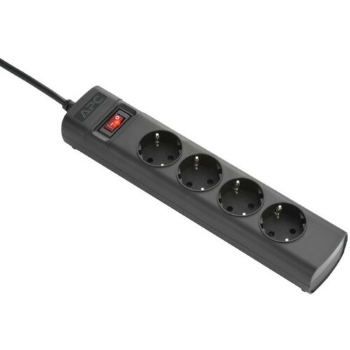 A.P.C. UPS Power Strip, 4x CEE 7/3 Schuko outlets, IEC C14 Plug, 230V 10A ( PZ42I-GR ) Slike