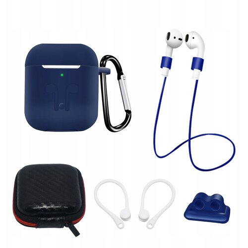 HURTEL Kompletan set silikonskog kući&amp;scaron;ta za AirPods 2 / AirPods 1 - Ružičasta Slike