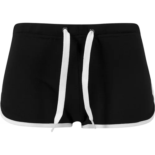 Urban Classics Sportske hlače crna / bijela