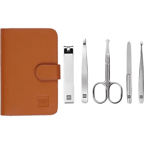 Xiaomi Set za uređivanje noktiju - Nail Care Kit Huohou, Srebrni Slike