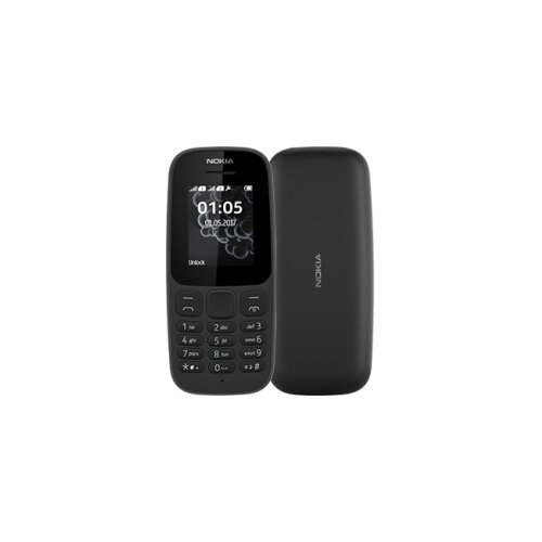 Nokia Telefon mobilni , 1.77&amp;quot; zaslon, Single SIM, FM radio - 105 SS EU, Crni Slike