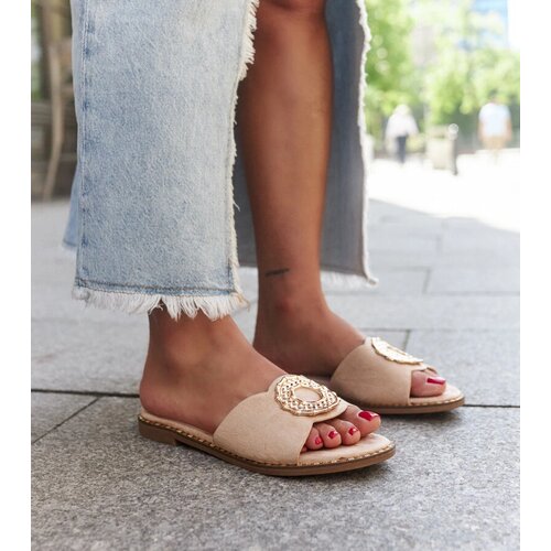 Gemre Beige sandals with leather insole Buenas Cene